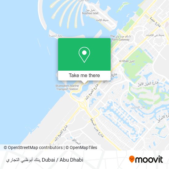 بنك أبوظبي التجاري map