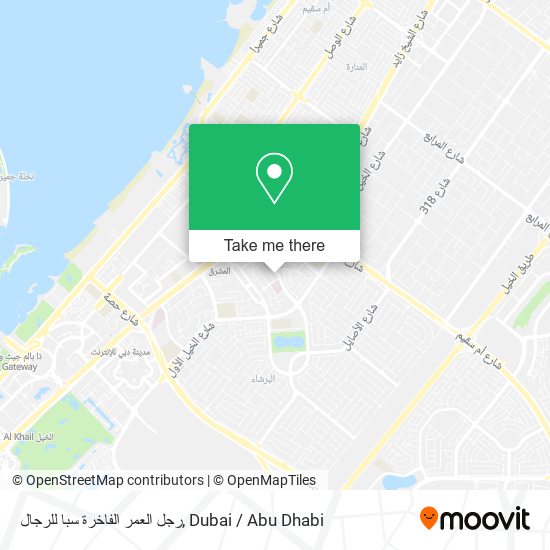 رجل العمر الفاخرة سبا للرجال map