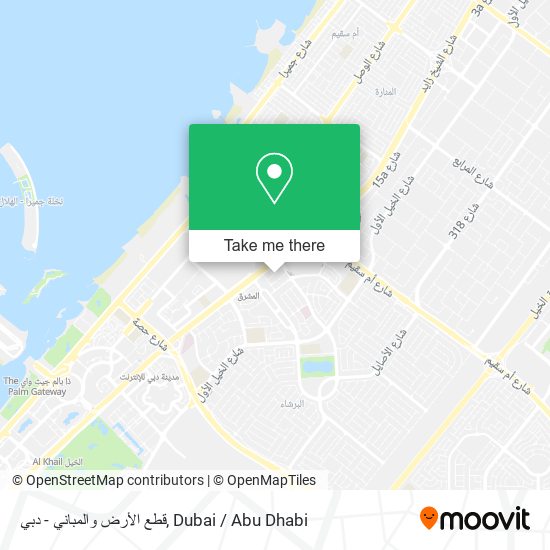 قطع الأرض والمباني - دبي map