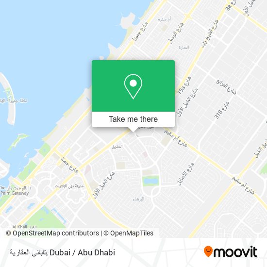 تاباني العقارية map