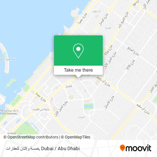 خمسة وإثنان للعقارات map
