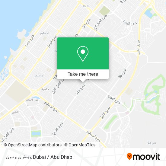 ويسترن يونيون map