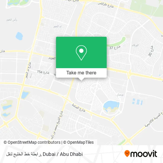 رابطة خط الخليج لنقل map