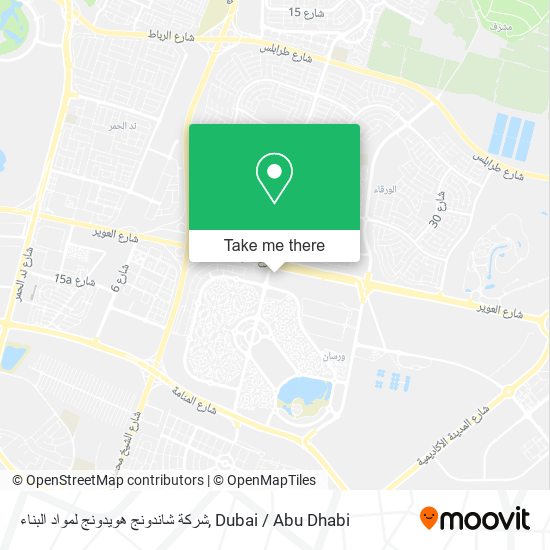 شركة شاندونج هويدونج لمواد البناء map