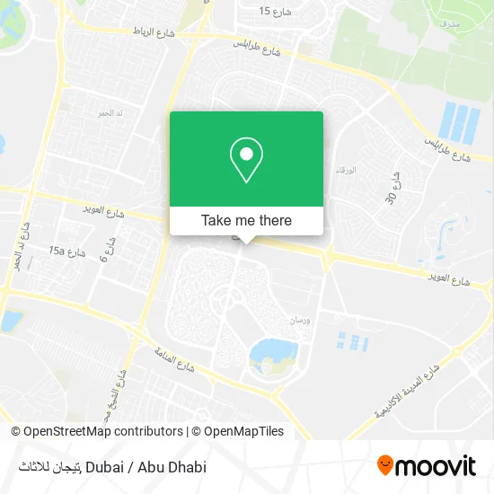 تيجان للاثاث map