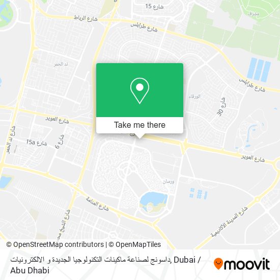 داسونج لصناعة ماكينات التكنولوجيا الجديدة و الالكترونيات map