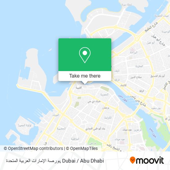 بورصة الإمارات العربية المتحدة map