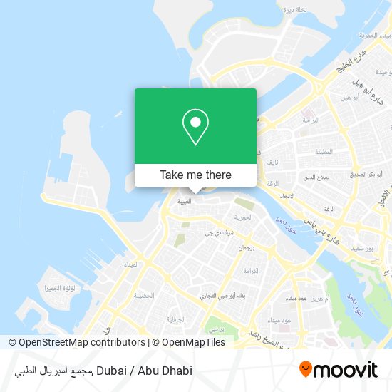مجمع امبريال الطبي map