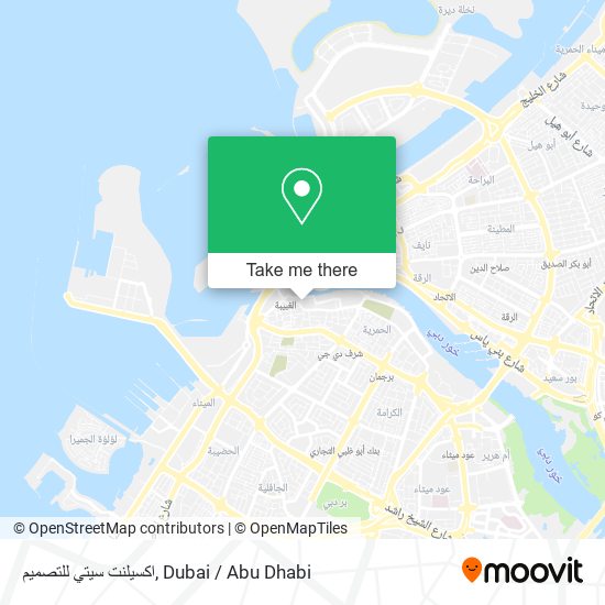 اكسيلنت سيتي للتصميم map