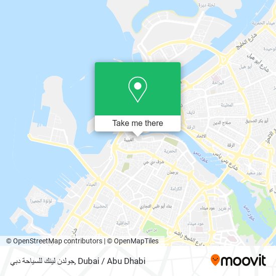جولدن لينك للسياحة دبي map