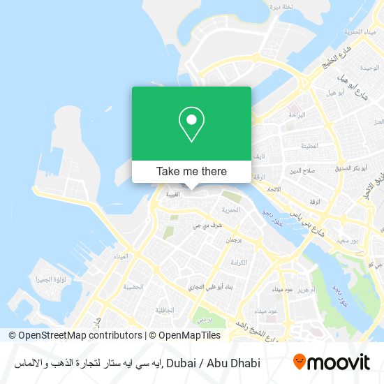 ايه سي ايه ستار لتجارة الذهب والالماس map