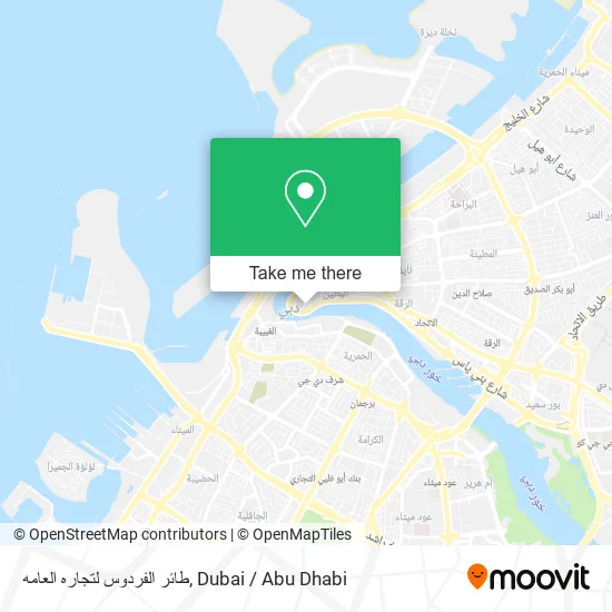 طائر الفردوس لتجاره العامه map
