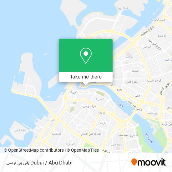 كى بى فودس map