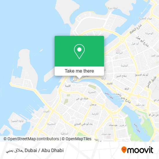 حلاق بمبي map