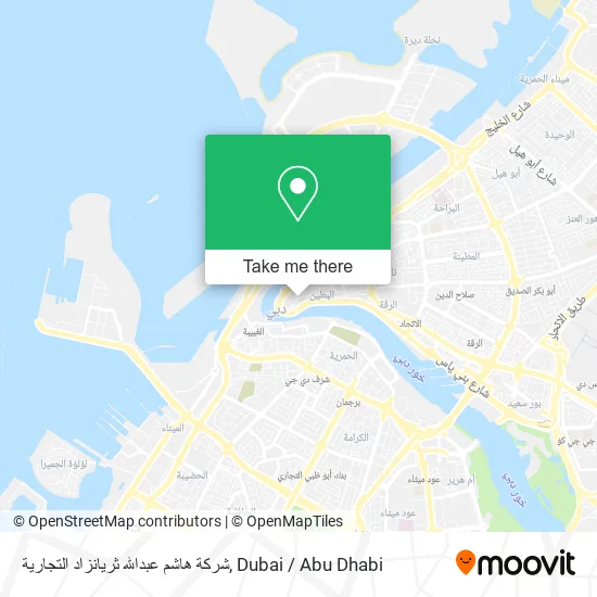شركة هاشم عبدالله ثريانزاد التجارية map