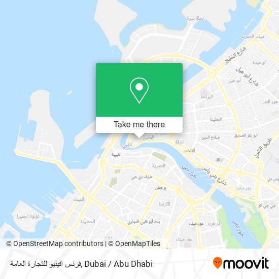 فرنس افينيو للتجارة العامة map