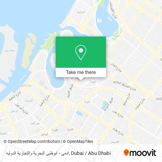 ادمى - ابوظبى البحرية والتجارية الدوليه map