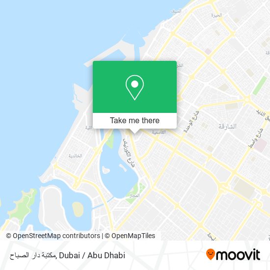 مكتبة دار الصباح map