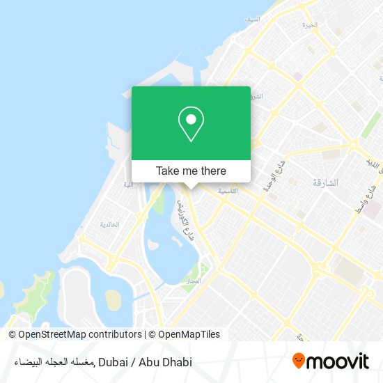 مغسله العجله البيضاء map