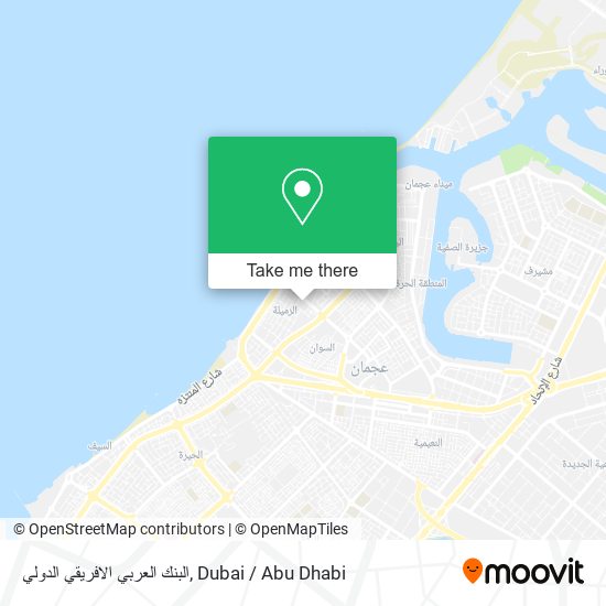 البنك العربي الافريقي الدولي map