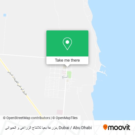 مزرعة بعيا للانتاج الزراعى و الحيوانى map