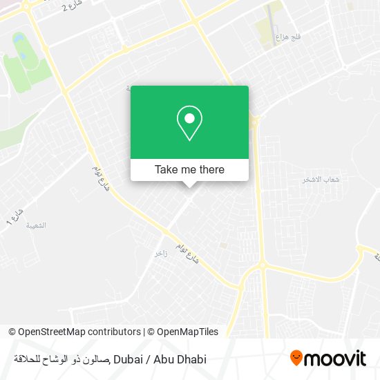 صالون ذو الوشاح للحلاقة map