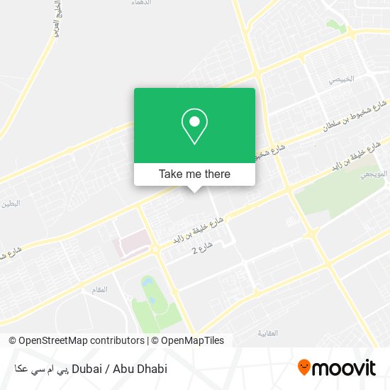 بي ام سي عكا map