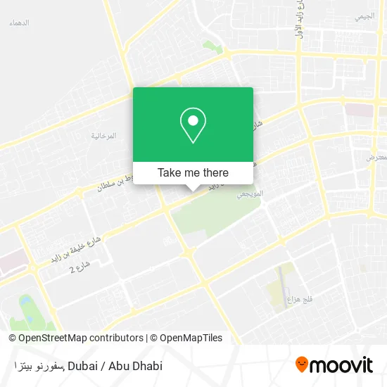 سفورنو بيتزا map