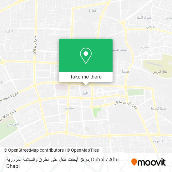 مركز أبحاث النقل على الطرق والسلامة المرورية map