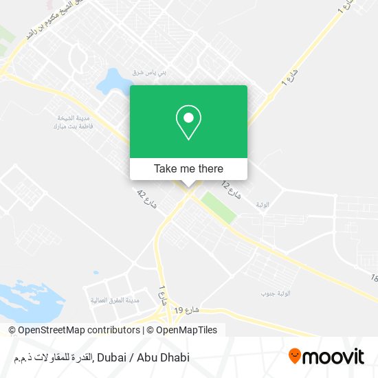 القدرة للمقاولات ذ.م.م map