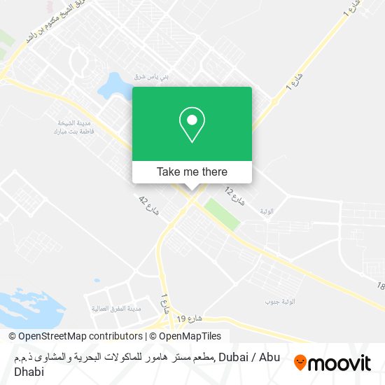 مطعم مستر هامور للماكولات البحرية والمشاوى ذ.م.م map