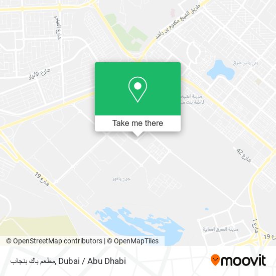 مطعم باك بنجاب map