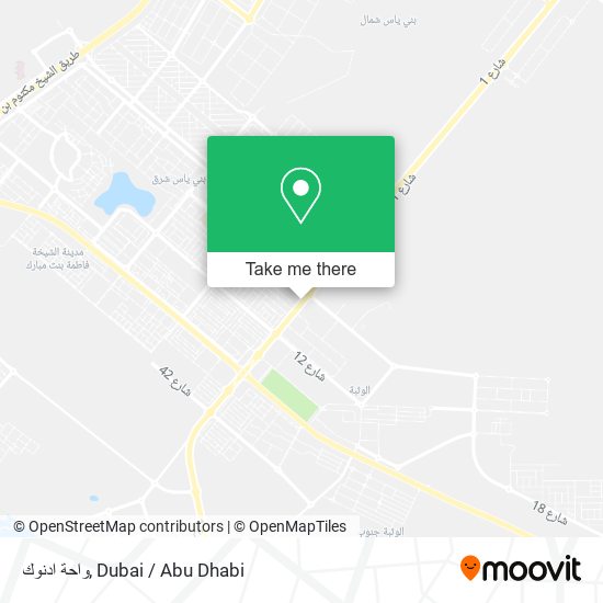 واحة ادنوك map