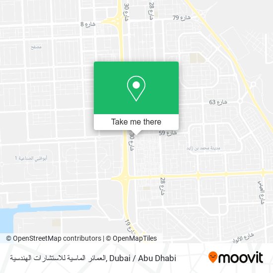العمائر الماسية للاستشارات الهندسية map