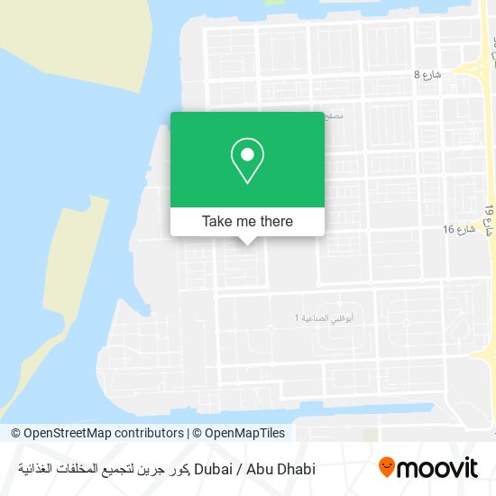 كور جرين لتجميع المخلفات الغذائية map