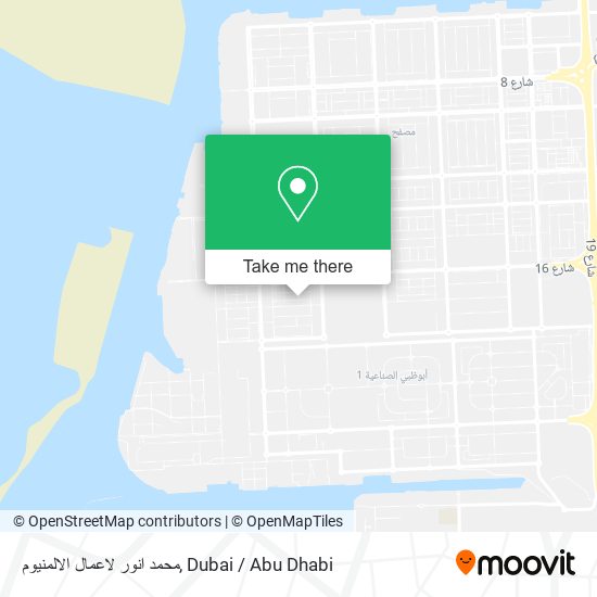 محمد انور لاعمال الالمنيوم map