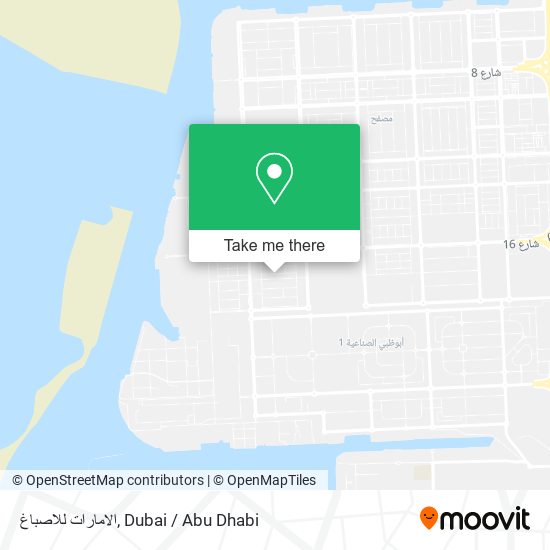 الامارات للاصباغ map