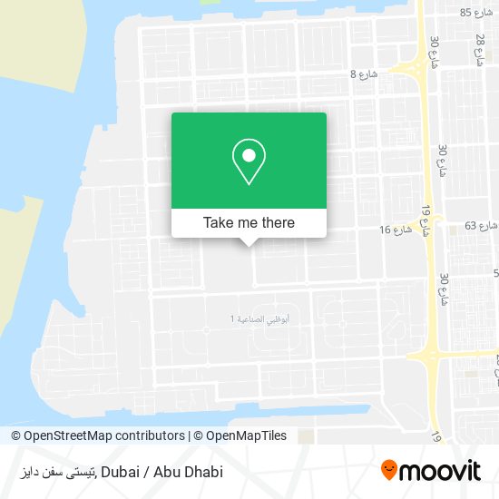 تيستى سفن دايز map