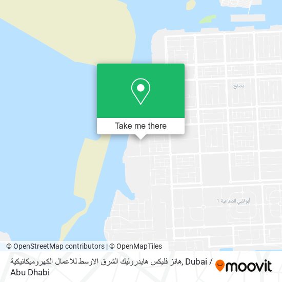 هانز فليكس هايدروليك الشرق الاوسط للاعمال الكهروميكانيكية map