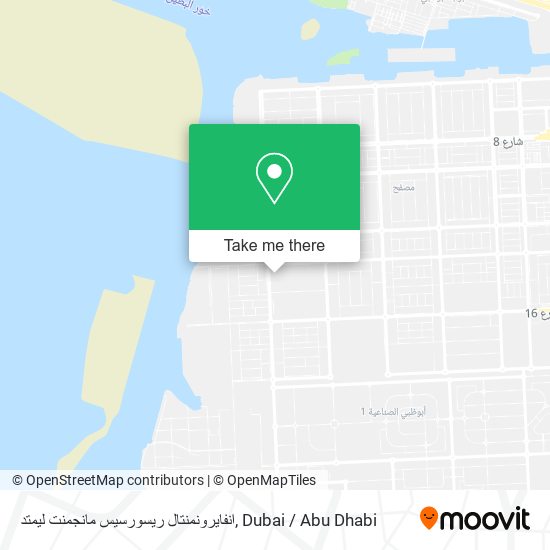 انفايرونمنتال ريسورسيس مانجمنت ليمتد map