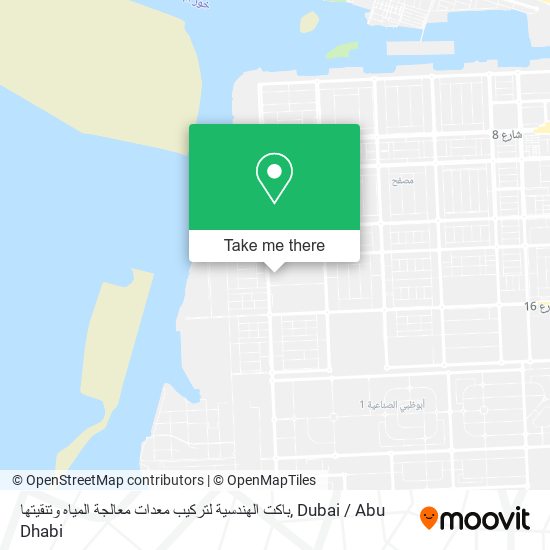 باكت الهندسية لتركيب معدات معالجة المياه وتنقيتها map