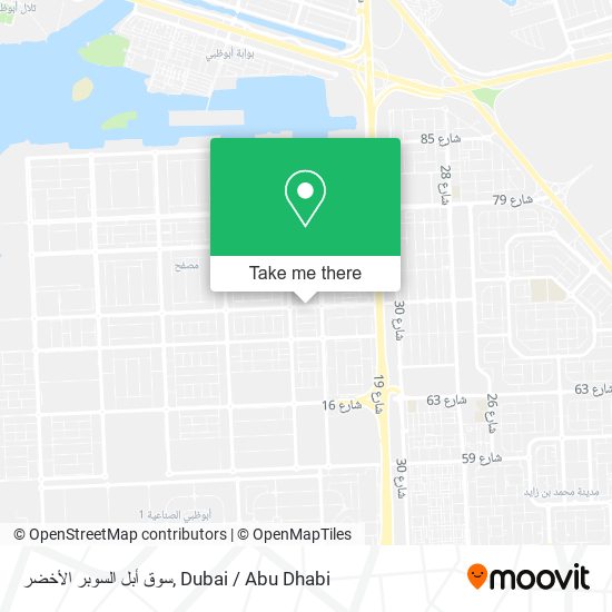 سوق أبل السوبر الأخضر map