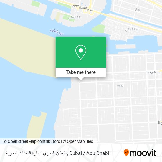 القبطان البحري لتجارة المعدات البحرية map