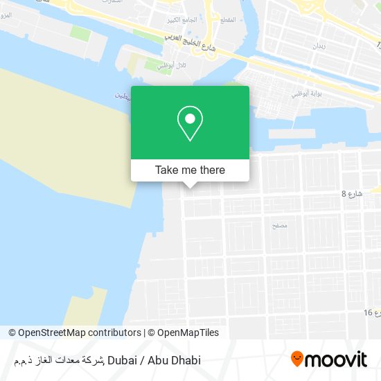شركة معدات الغاز ذ.م.م map