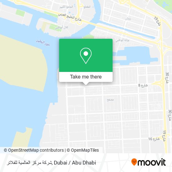 شركة مركز العالمية للفلاتر map