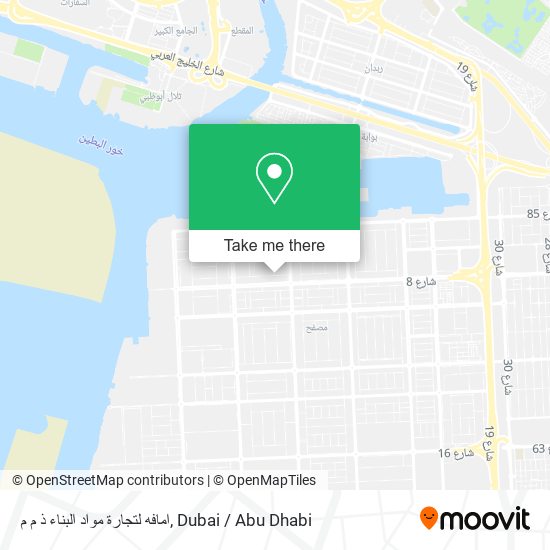 امافه لتجارة مواد البناء ذ م م map