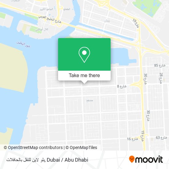 بلو لاين للنقل بالحافلات map