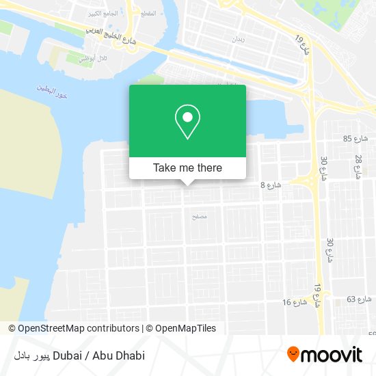 بيور بادل map