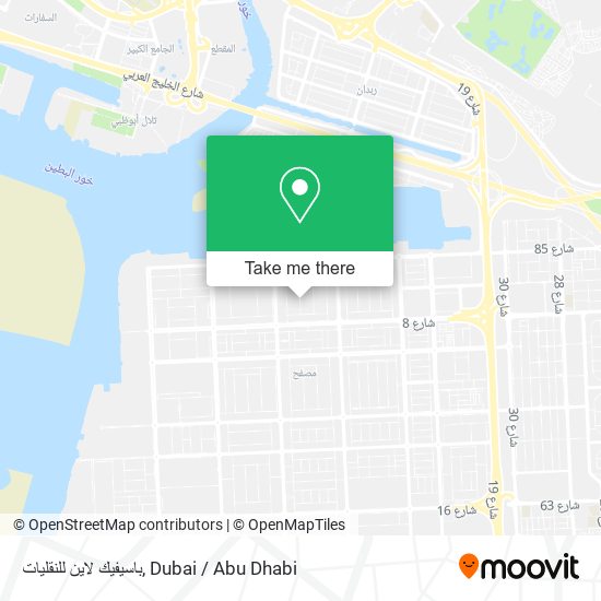 باسيفيك لاين للنقليات map
