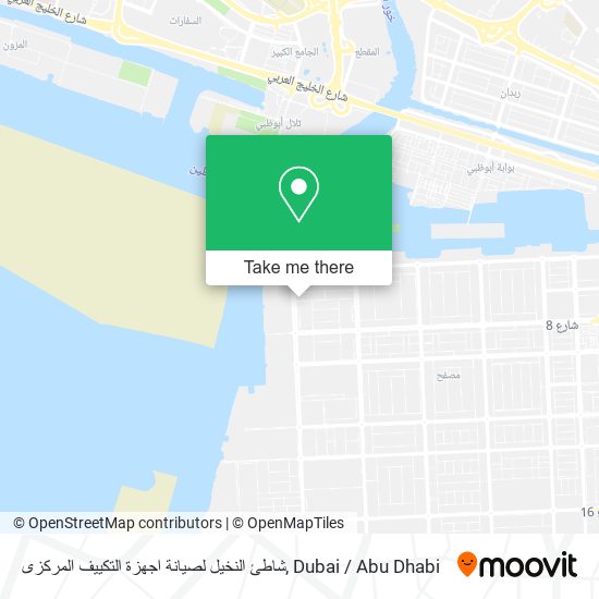 شاطئ النخيل لصيانة اجهزة التكييف المركزى map